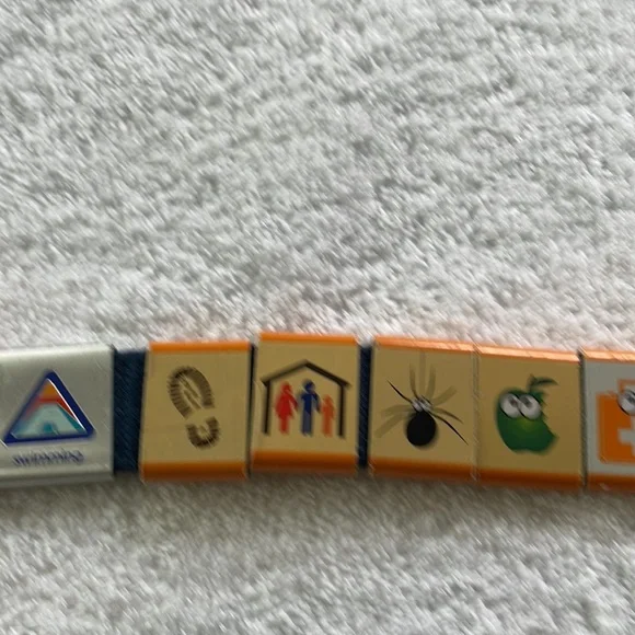 Cub Scout belt with 17 loop slider awards. Size small. - Picture 4 of 5